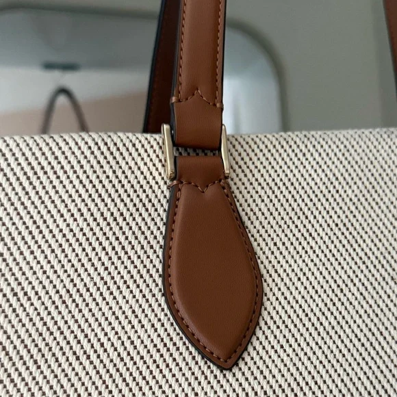 Kate Spade Ellie Large Canvas & Leather
Tote - Warm Gingerbread - NWOT - Picture 11 of 16